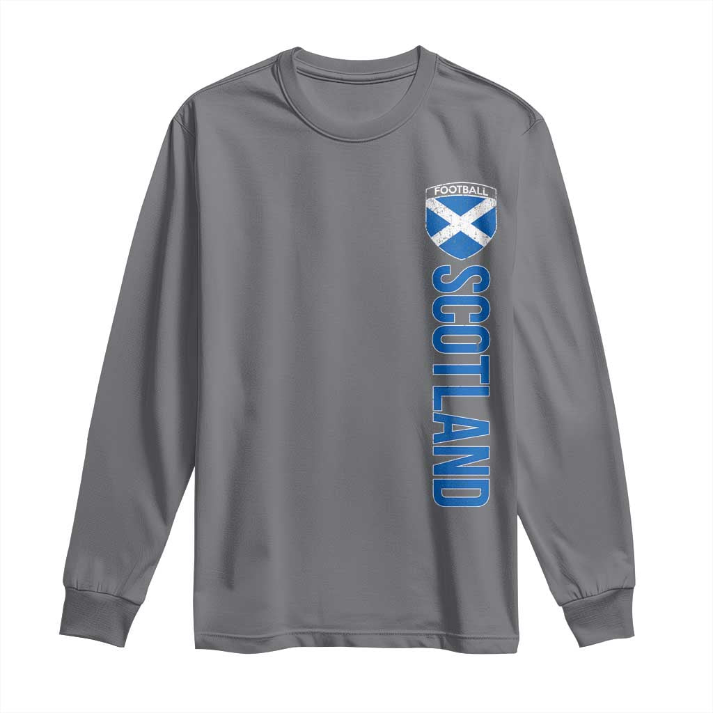 Scotland Soccer Long Sleeve Shirt Vintage SCOT Scottish Flag Graphic Football Fan