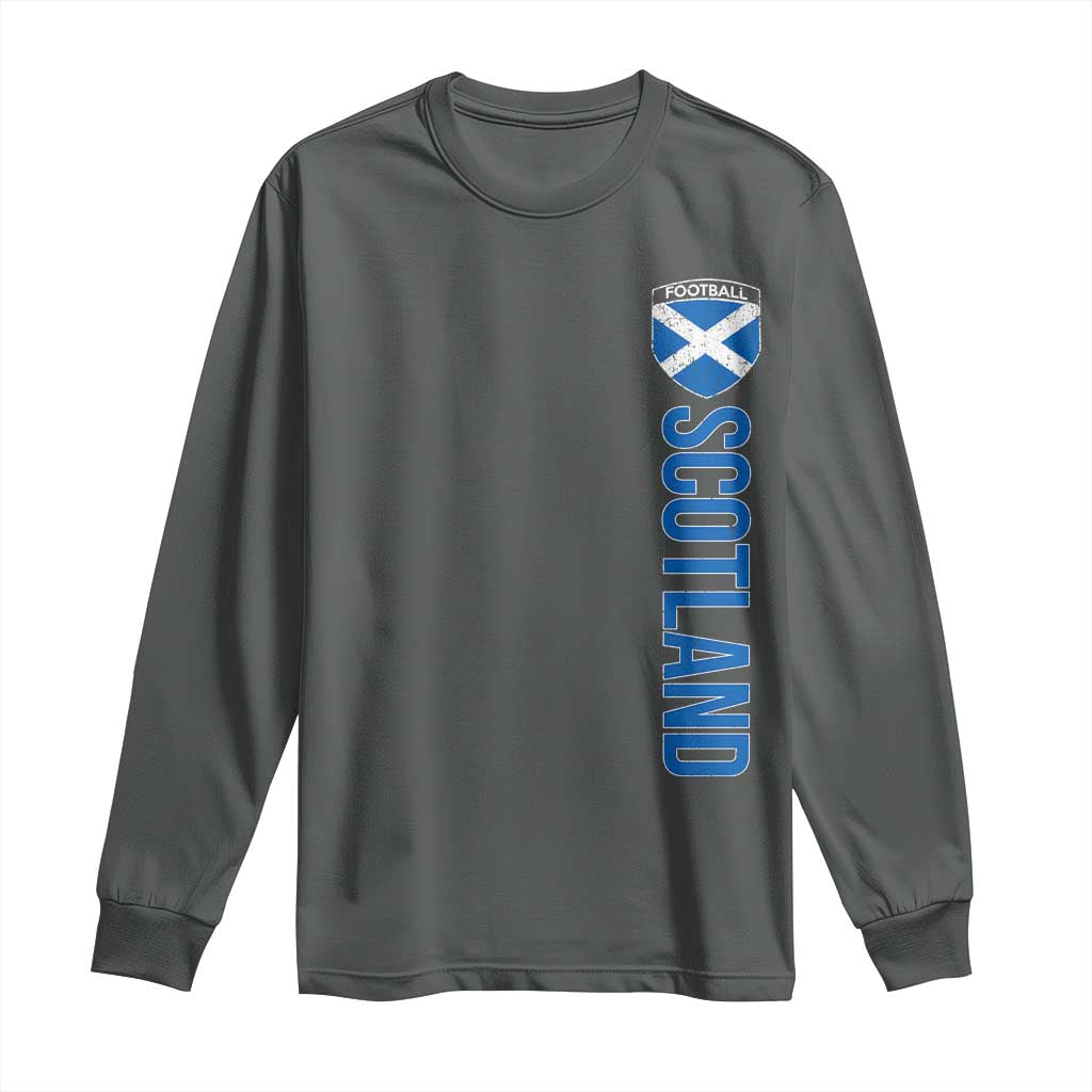 Scotland Soccer Long Sleeve Shirt Vintage SCOT Scottish Flag Graphic Football Fan