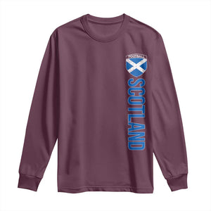 Scotland Soccer Long Sleeve Shirt Vintage SCOT Scottish Flag Graphic Football Fan