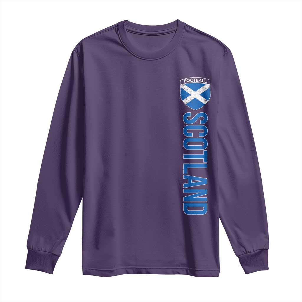Scotland Soccer Long Sleeve Shirt Vintage SCOT Scottish Flag Graphic Football Fan