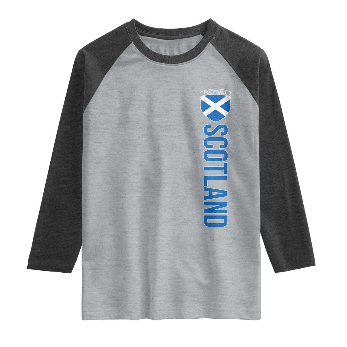 Scotland Soccer Raglan Shirt Vintage SCOT Scottish Flag Graphic Football Fan