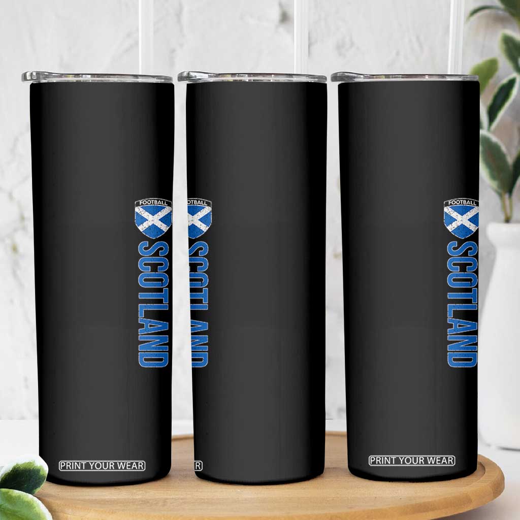 Scotland Soccer Skinny Tumbler Vintage SCOT Scottish Flag Graphic Football Fan