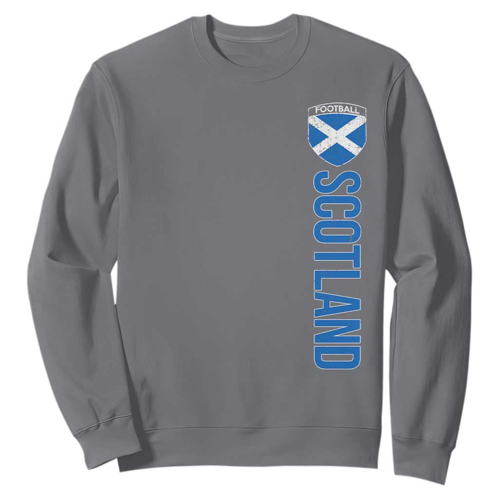 Scotland Soccer Sweatshirt Vintage SCOT Scottish Flag Graphic Football Fan