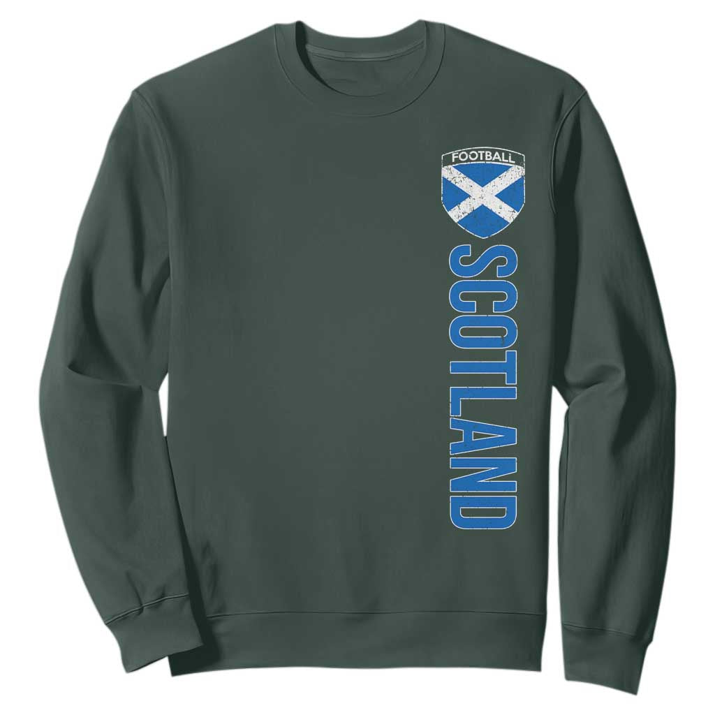 Scotland Soccer Sweatshirt Vintage SCOT Scottish Flag Graphic Football Fan
