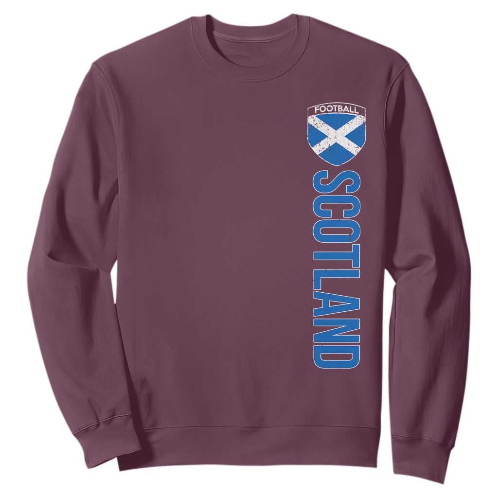 Scotland Soccer Sweatshirt Vintage SCOT Scottish Flag Graphic Football Fan