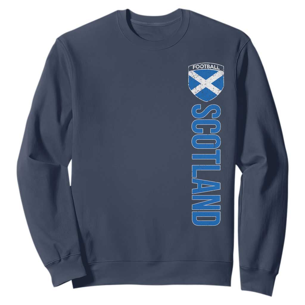 Scotland Soccer Sweatshirt Vintage SCOT Scottish Flag Graphic Football Fan