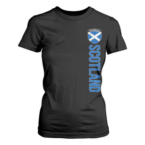 Scotland Soccer T Shirt For Women Vintage SCOT Scottish Flag Graphic Football Fan