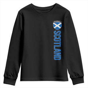 Scotland Soccer Youth Sweatshirt Vintage SCOT Scottish Flag Graphic Football Fan