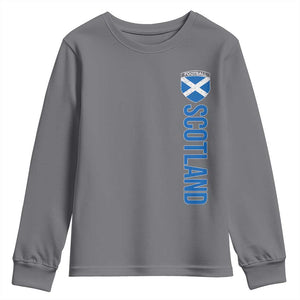 Scotland Soccer Youth Sweatshirt Vintage SCOT Scottish Flag Graphic Football Fan