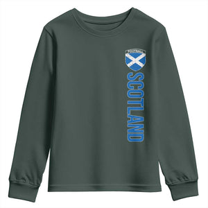 Scotland Soccer Youth Sweatshirt Vintage SCOT Scottish Flag Graphic Football Fan
