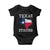 Strong Texas Baby Onesie Distressed Flag Texan Pride Flood Relief Disaster TS10 Black Print Your Wear