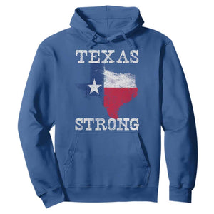 Strong Texas Hoodie Distressed Flag Texan Pride Flood Relief Disaster TS10 Royal Blue Print Your Wear