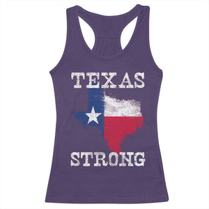 Strong Texas Racerback Tank Top Distressed Flag Texan Pride Flood Relief Disaster TS10 Purple Print Your Wear