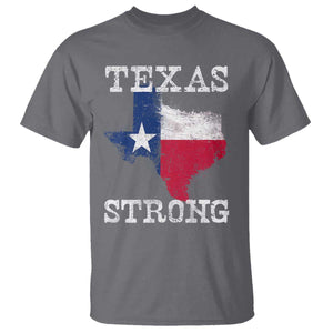 Strong Texas T Shirt Distressed Flag Texan Pride Flood Relief Disaster TS10 Charcoal Print Your Wear