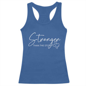 Strong Texas Flood Disaster Relief Racerback Tank Top Hill Country Flooding Survivor Texan TS10 Royal Blue Print Your Wear