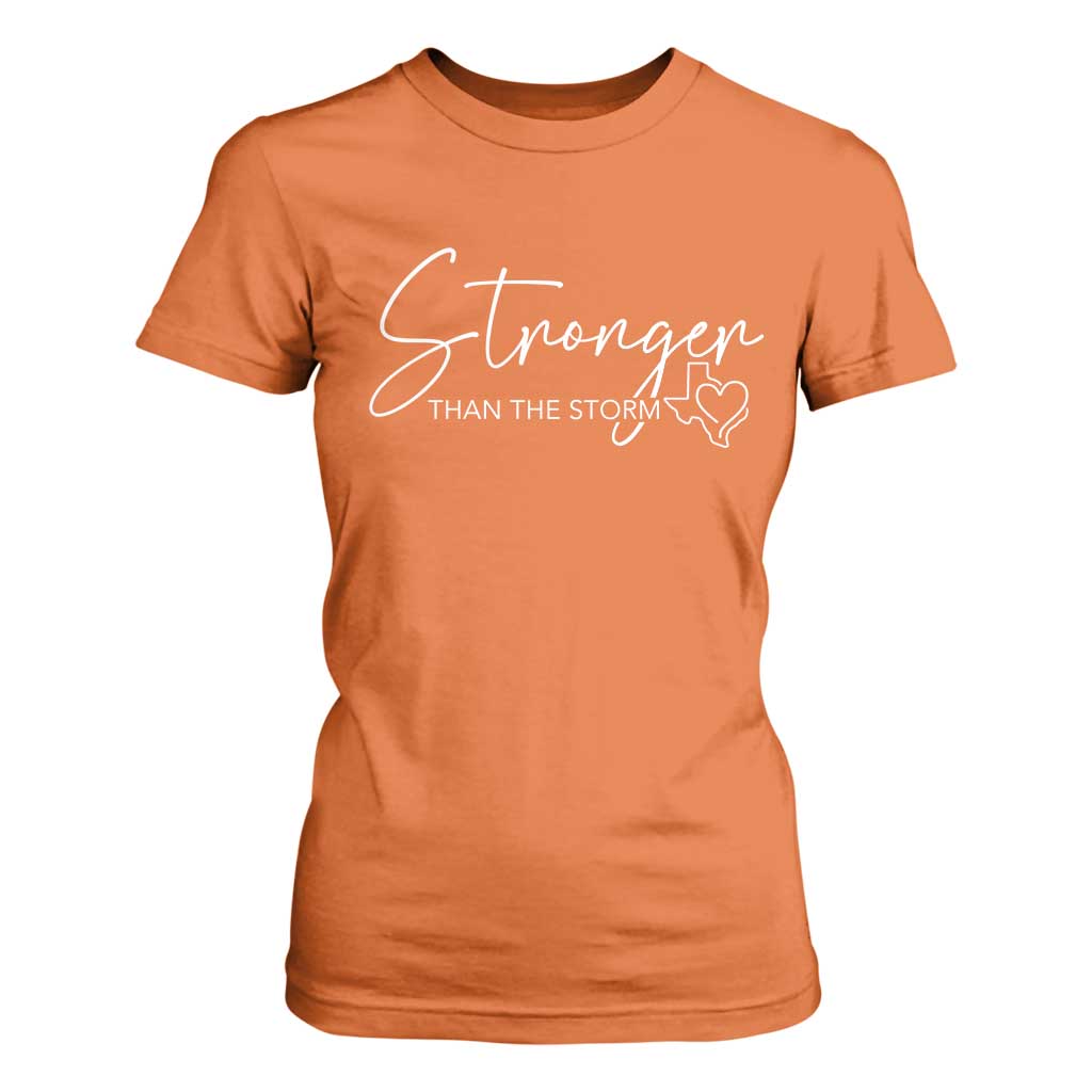 Strong Texas Flood Disaster Relief T Shirt For Women Hill Country Flooding Survivor Texan TS10 Orange Print Your Wear