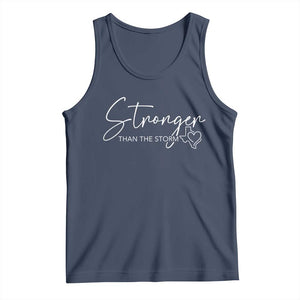 Strong Texas Flood Disaster Relief Tank Top Hill Country Flooding Survivor Texan TS10 Navy Print Your Wear