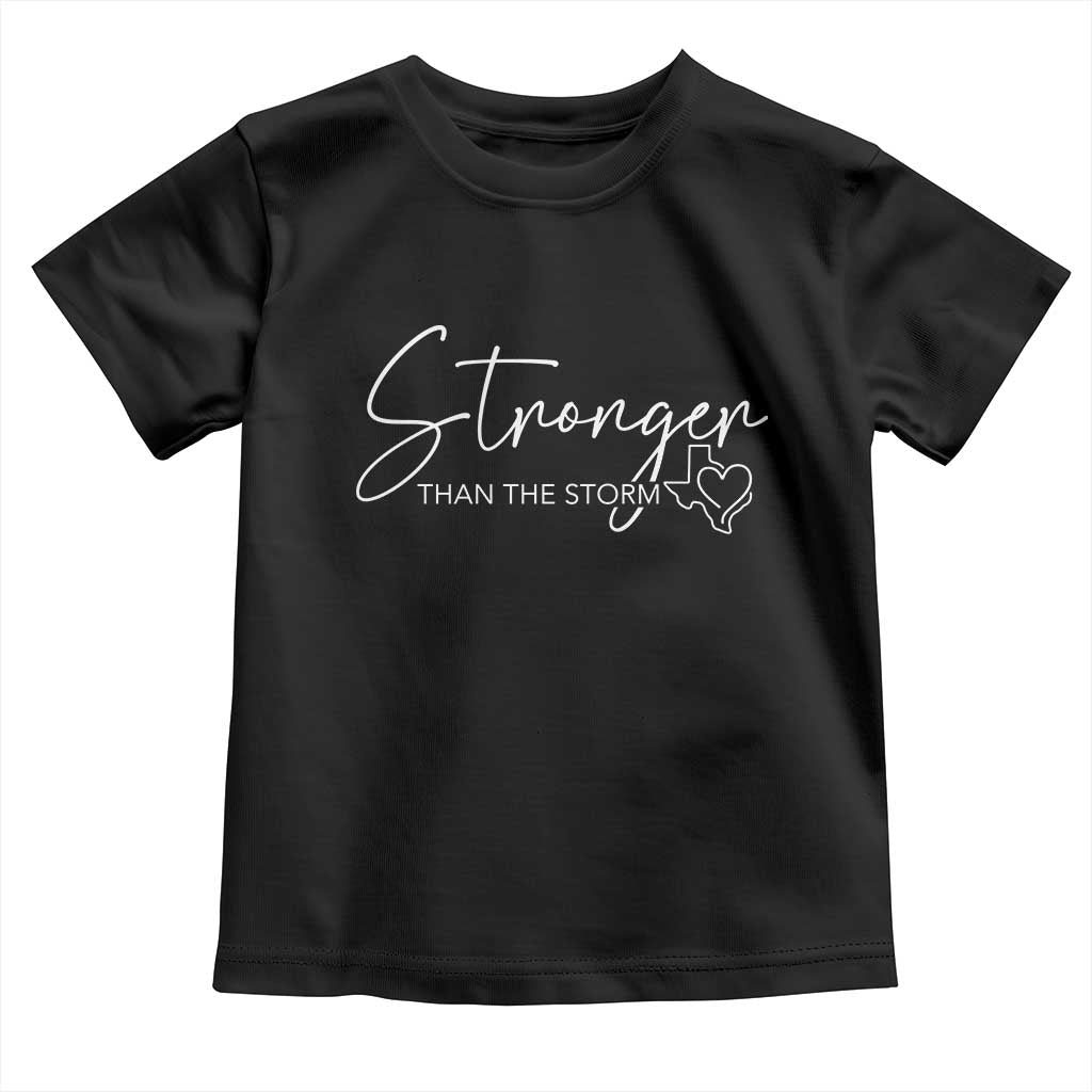 Strong Texas Flood Disaster Relief Toddler T Shirt Hill Country Flooding Survivor Texan TS10 Black Print Your Wear
