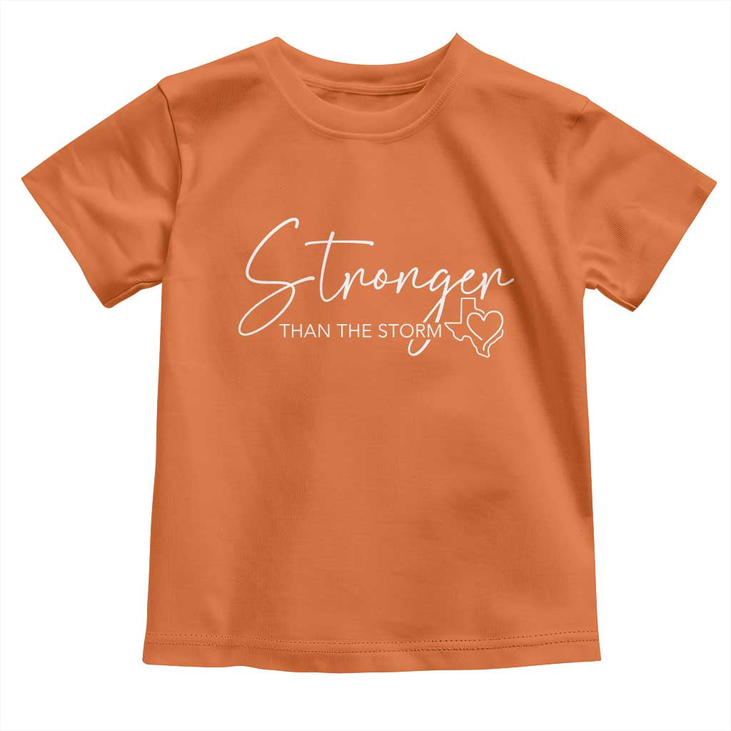 Strong Texas Flood Disaster Relief Toddler T Shirt Hill Country Flooding Survivor Texan TS10 Orange Print Your Wear