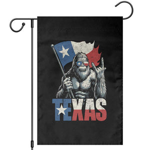 Bigfoot Texas Garden Flag Sasquatch Loves Rock On Hand Texan Texas Flag TS10 Black Print Your Wear