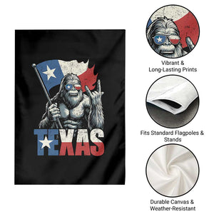 Bigfoot Texas Garden Flag Sasquatch Loves Rock On Hand Texan Texas Flag TS10 Print Your Wear