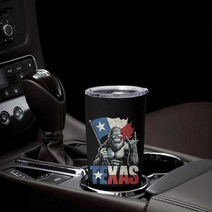 Bigfoot Texas Tumbler Cup Sasquatch Loves Rock On Hand Texan Texas Flag TS10 Print Your Wear