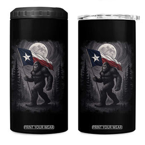 Bigfoot Texas 4 in 1 Can Cooler Tumbler Forest Sasquatch Loves Rock On Hand Texas Flag TS10 One Size: 16 oz Black Print Your Wear