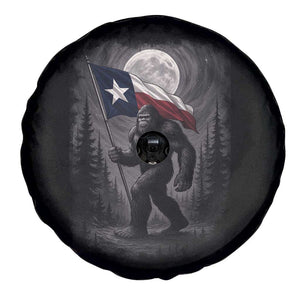 Bigfoot Texas Spare Tire Cover Forest Sasquatch Loves Rock On Hand Texas Flag TS10 Print Your Wear