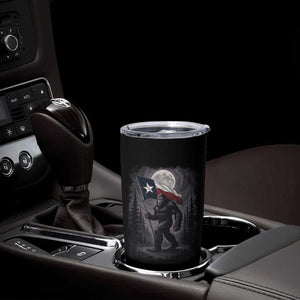 Bigfoot Texas Tumbler Cup Forest Sasquatch Loves Rock On Hand Texas Flag TS10 Print Your Wear