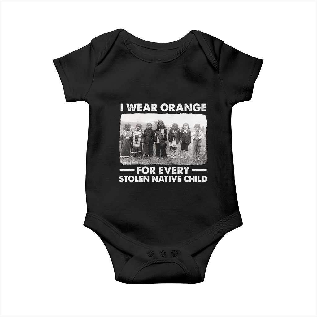 I Wear Orange For Every American Native Child Baby Onesie TS10 Black Print Your Wear
