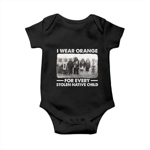 I Wear Orange For Every American Native Child Baby Onesie TS10 Black Print Your Wear