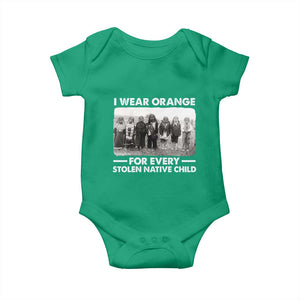 I Wear Orange For Every American Native Child Baby Onesie TS10 Irish Green Print Your Wear