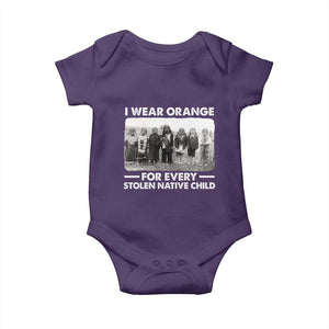 I Wear Orange For Every American Native Child Baby Onesie TS10 Purple Print Your Wear