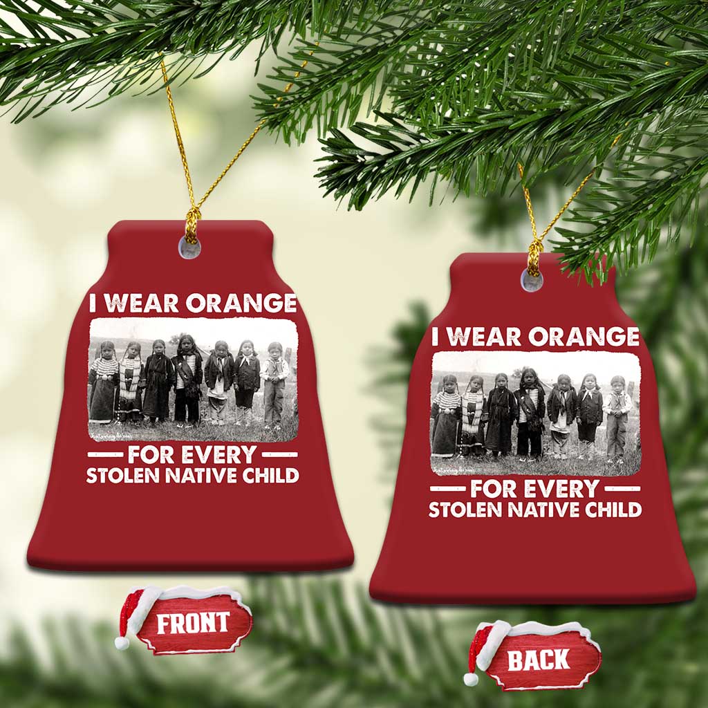 I Wear Orange For Every American Native Child Christmas Ornament TS10 Bell Flake Red Print Your Wear