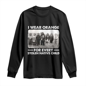 I Wear Orange For Every American Native Child Long Sleeve Shirt TS10 Black Print Your Wear