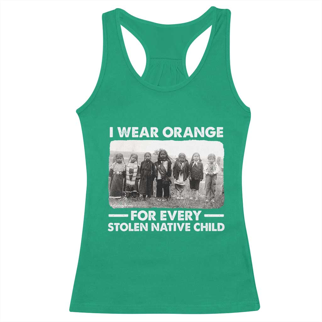 I Wear Orange For Every American Native Child Racerback Tank Top TS10 Irish Green Print Your Wear