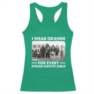 I Wear Orange For Every American Native Child Racerback Tank Top TS10 Irish Green Print Your Wear