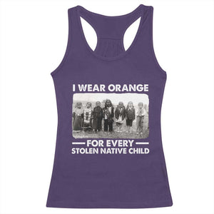 I Wear Orange For Every American Native Child Racerback Tank Top TS10 Purple Print Your Wear