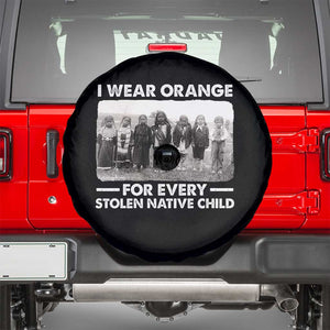 I Wear Orange For Every American Native Child Spare Tire Cover TS10 Black Print Your Wear