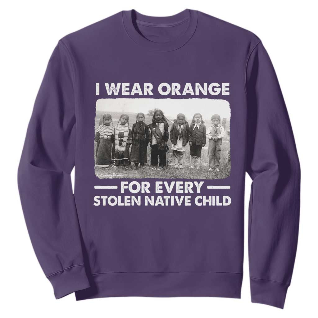 I Wear Orange For Every American Native Child Sweatshirt TS10 Purple Print Your Wear