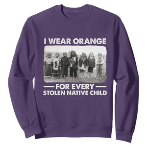 I Wear Orange For Every American Native Child Sweatshirt TS10 Purple Print Your Wear