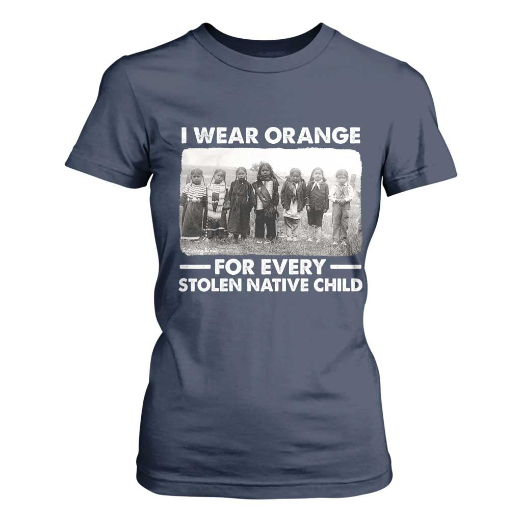 I Wear Orange For Every American Native Child T Shirt For Women TS10 Navy Print Your Wear