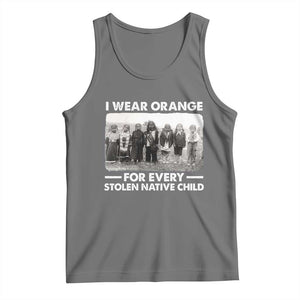I Wear Orange For Every American Native Child Tank Top TS10 Black Heather Print Your Wear
