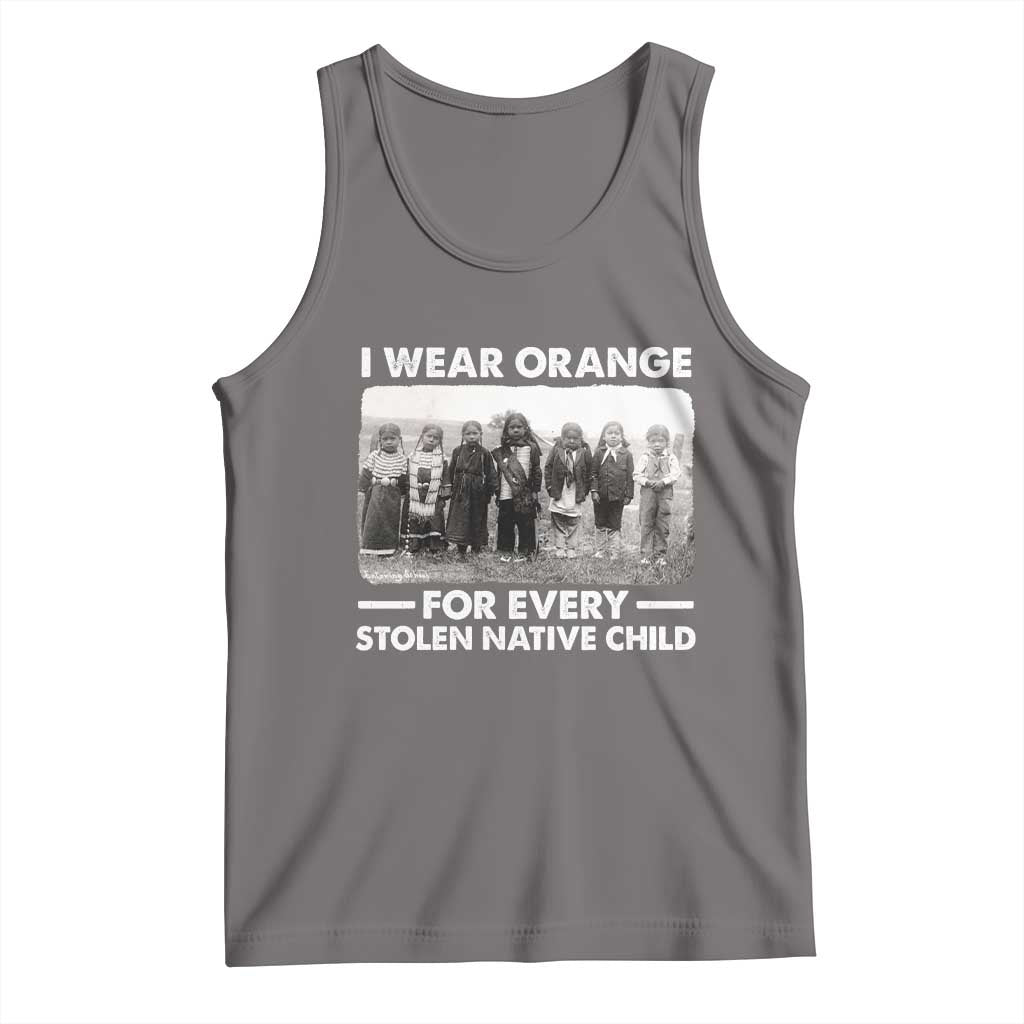 I Wear Orange For Every American Native Child Tank Top TS10 Deep Heather Print Your Wear