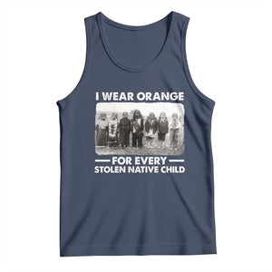 I Wear Orange For Every American Native Child Tank Top TS10 Navy Print Your Wear