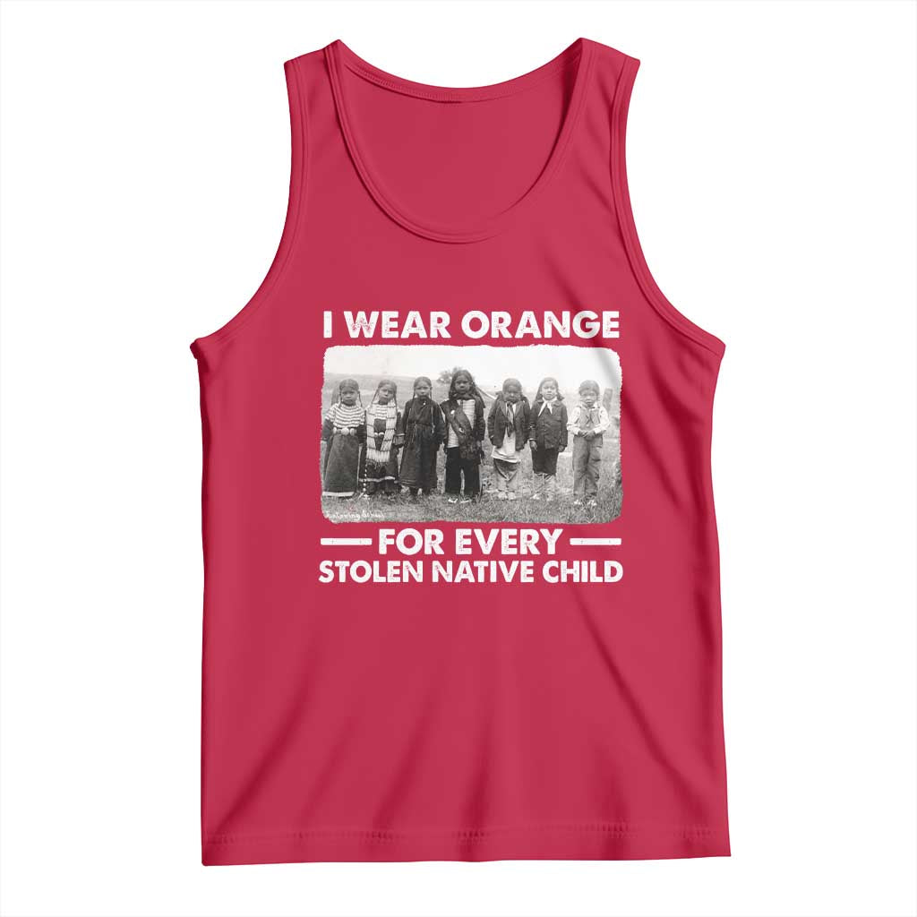 I Wear Orange For Every American Native Child Tank Top TS10 Red Print Your Wear