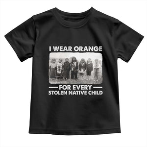 I Wear Orange For Every American Native Child Toddler T Shirt TS10 Black Print Your Wear