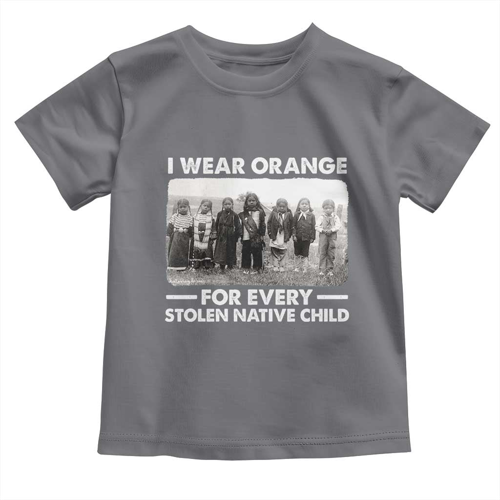 I Wear Orange For Every American Native Child Toddler T Shirt TS10 Charcoal Print Your Wear