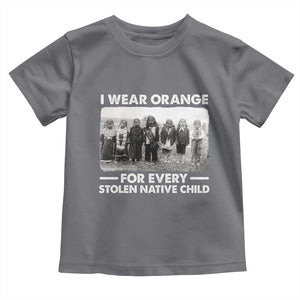 I Wear Orange For Every American Native Child Toddler T Shirt TS10 Charcoal Print Your Wear