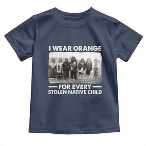 I Wear Orange For Every American Native Child Toddler T Shirt TS10 Navy Print Your Wear